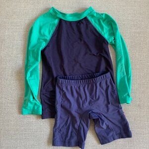 3T Swim Blue Rashguard and Trunks / Shorts  Unisex Cat & Jack and City Threads